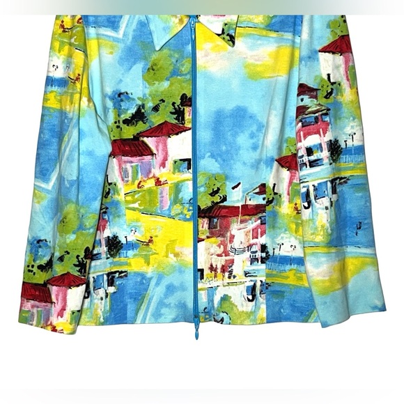 Joseph Ribkoff Art to Wear European-Inspired Vibrant Full Zip Jacket, 18 (XL) - Picture 5 of 11